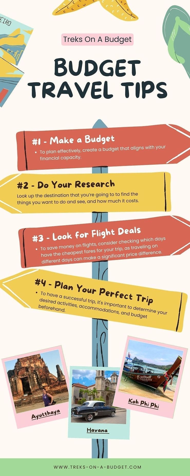 An Infograph on how to book a trip on a budget