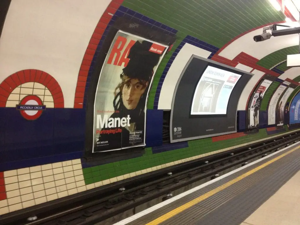 Ads in the tube system