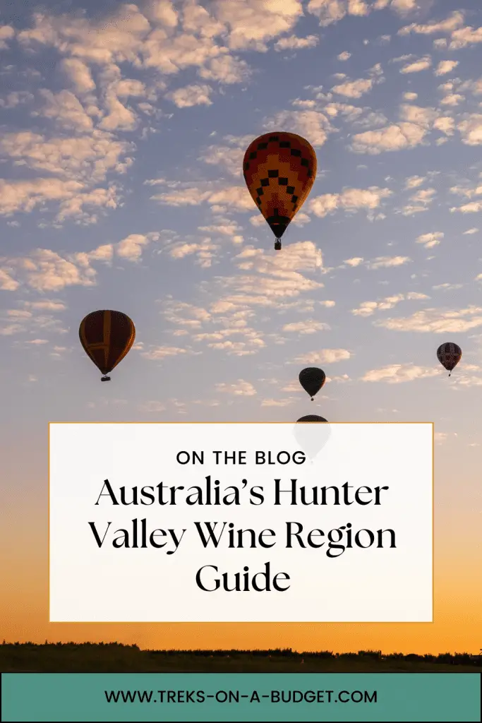 Pinterest Pin hunter valley Australia