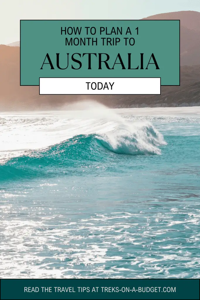 travel to australia for a month Pinterest pin